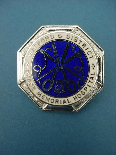 Watford & District Peace Memorial Hospital  Nurses Badge