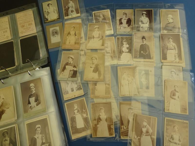 A collection of over 140 Carte De Visite images of early Nurses