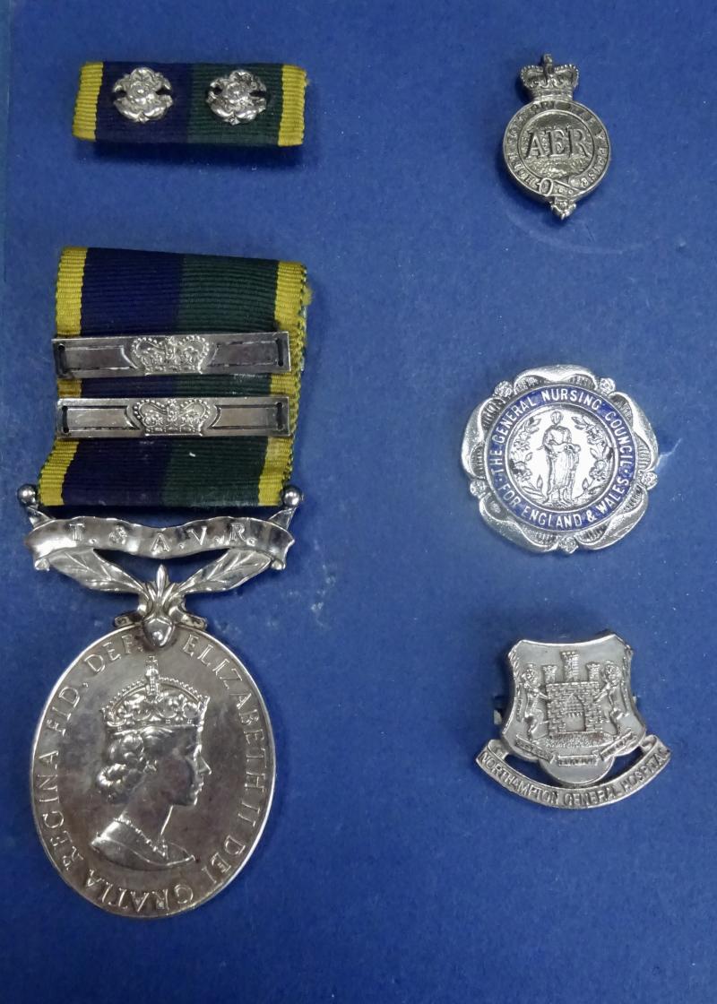 Queens  Efficiency Medal & Bars,RAMC,Northampton General Hospital/SRN pair