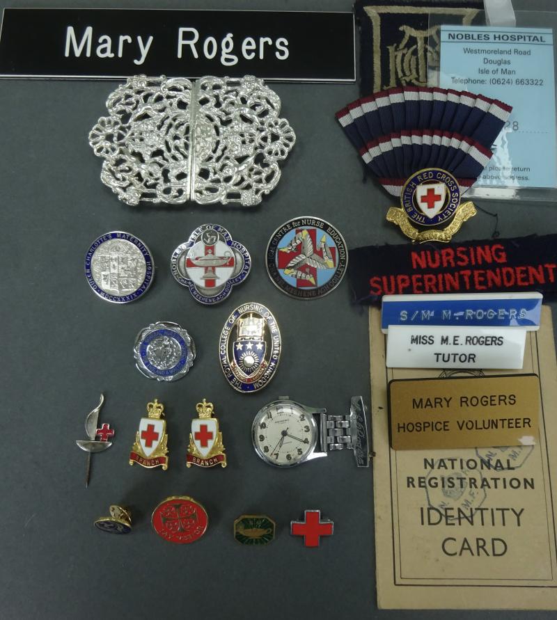 Isle of Man Nobles Hospital/ME Rogers Nursing badge set