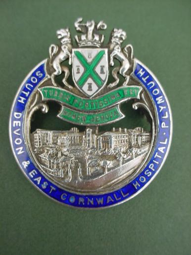 South Devon & East Cornwall Hospital Plymouth Silver Nurses badge