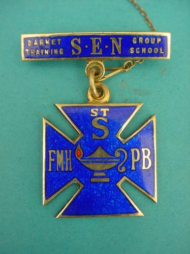 Barnet Group Training School Silver Gilt SEN Badge