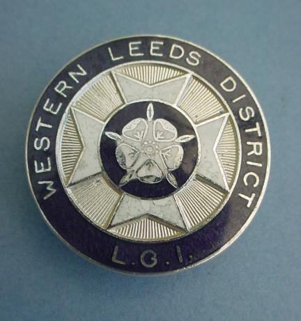 Western Leeds District,Leeds General Infirmary Silver Nurses Badge