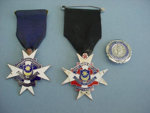 St Mary's Hospital Portsmouth Trio of badges Nurse Jones/Hill