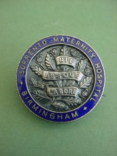 Sorrento Maternity Hospital Birmingham Midwifery Badge