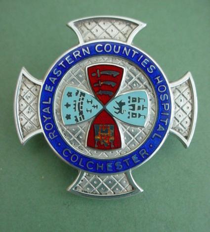 Royal Eastern Counties Hospital Colchester Silver Nurses Badge