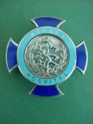 Warley Hospital Brentwood,Silver Nurses Badge