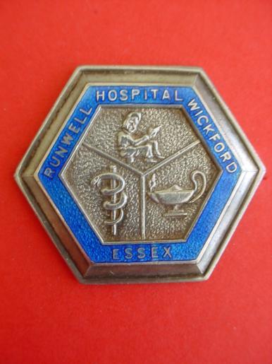 Runwell Hospital Wickford Essex Silver Nurse's Badge