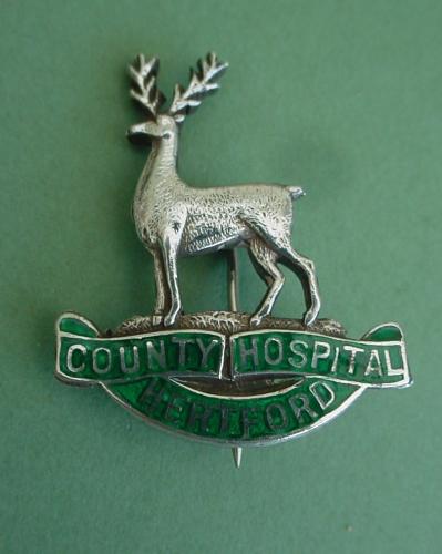 County Hospital Hertford Silver Nurses Badge