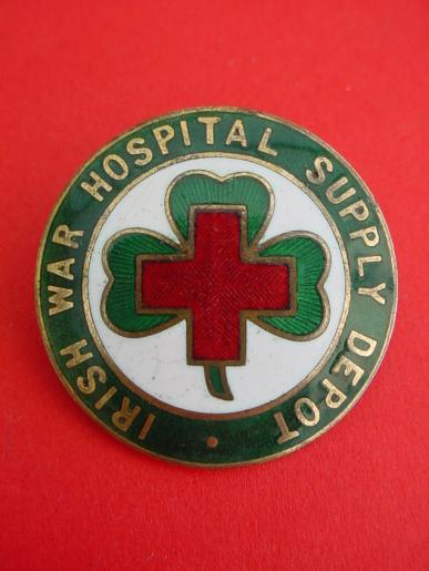 Irish War Hospital Supply Depot World War One Badge