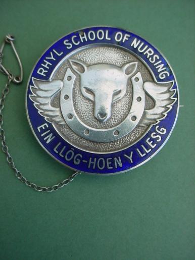 Rhyl School of Nursing Silver Nurses Badge