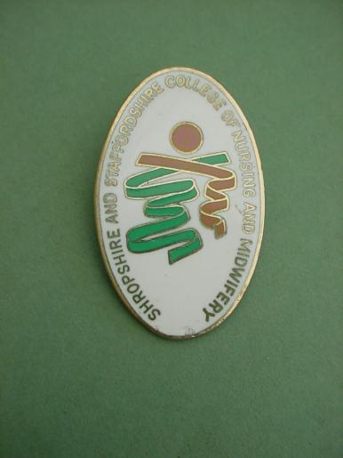 Shropshire and Staffordshire College of Nursing & Midwifery Silver Nurses badge