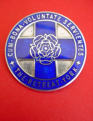 The Retreat Mental Hospital York,Silver Nurses badge