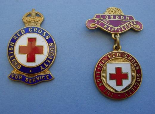 Red Cross Badge,For Service & London St Marylebone pair.