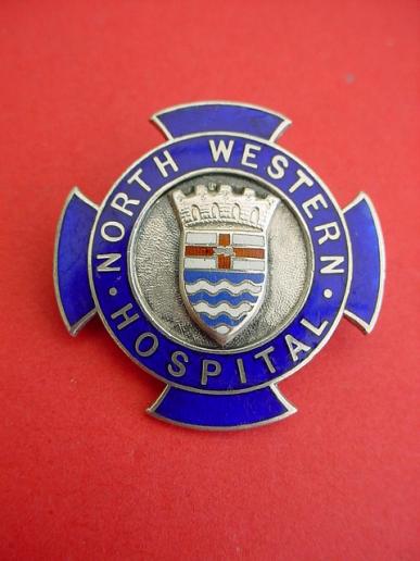 London County Council North Western Fever Hospital Silver Nurses Badge