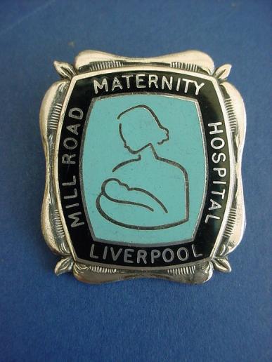 Mill Road Maternity Hospital Liverpool Silver Nurses Badge