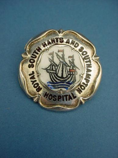 Royal South Hants and Southampton Hospital Silver Plated Nurses Badge