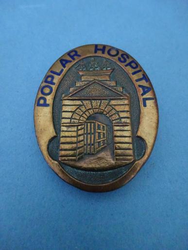 Poplar Hospital ,Brass Nurses badge