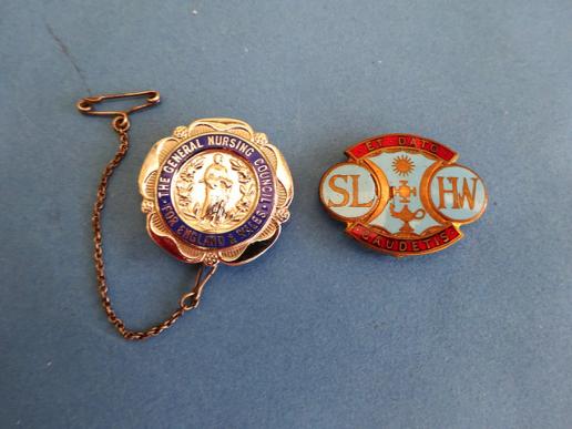 The South London Hospital for Women & Children,GNC Pair of Nursing Badges