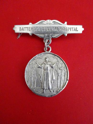 Battersea General Hospital Silver Nurses Badge