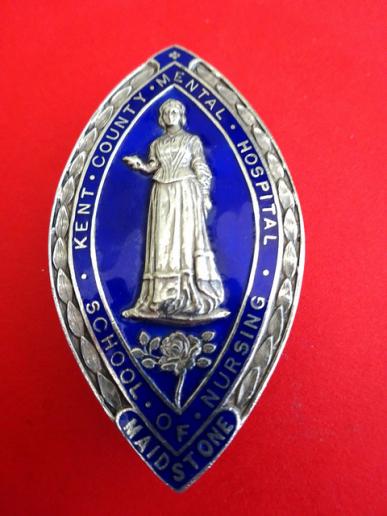 Kent County Mental Hospital School of Nursing Maidstone Silver Badge