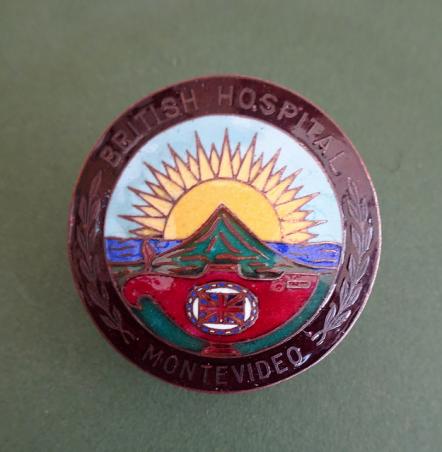 British Hospital Montevideo,Enamel badge