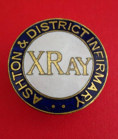 Ashton & District Infirmary  X Ray Department Badge
