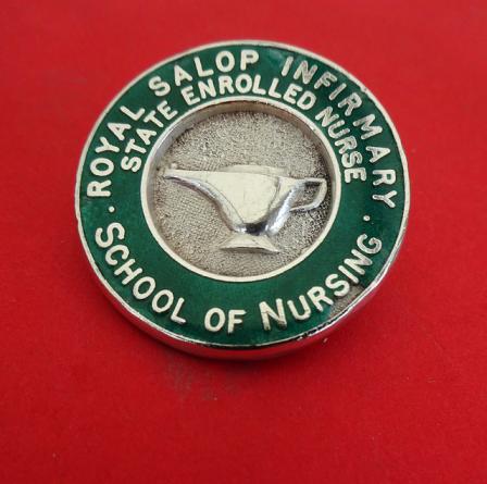 Royal Salop Infirmary,School of Nursing,State Enrolled Nurse,silver badge