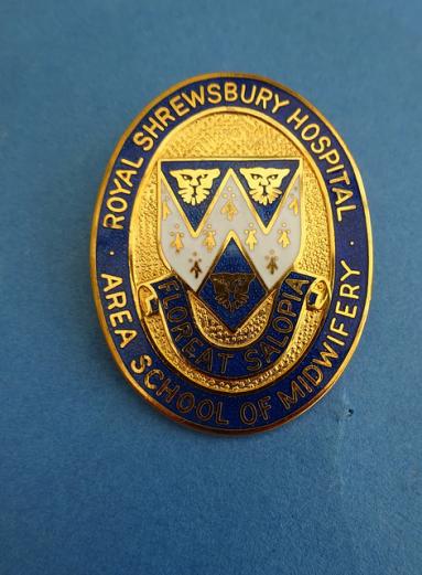 Royal Shrewsbury Hospital,Area School of Midwifery,Midwives badge