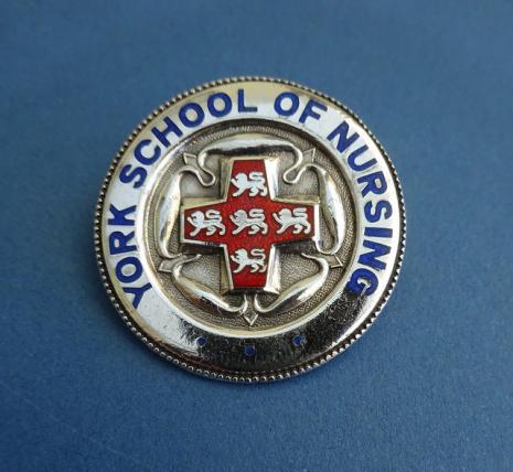 York School of Nursing,silver Nurses Badge