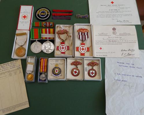 Red Cross Medal & Badge Grouping, C A Scorer,
