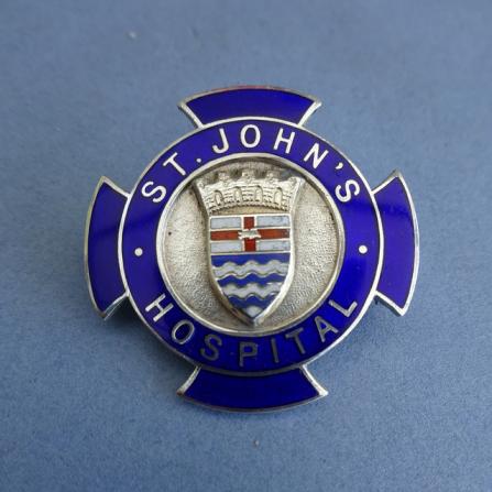 London County Council,St John's Hospital ,Silver Nurses Badge