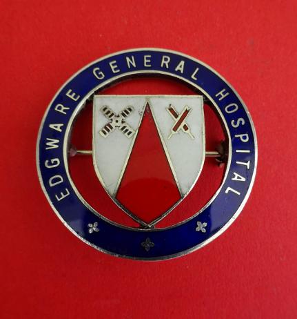 Edgware General Hospital,Silver Nurses badge 