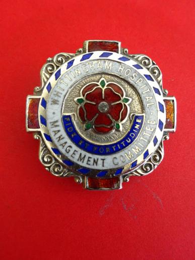 Whittingham Hospital Management Committee,silver Nurses Badge