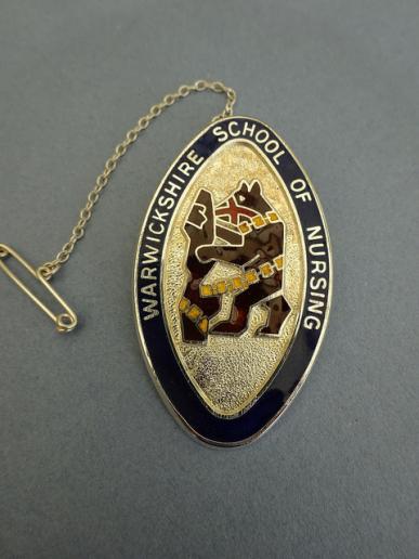 Warwickshire School of Nursing,silver Nurses badge