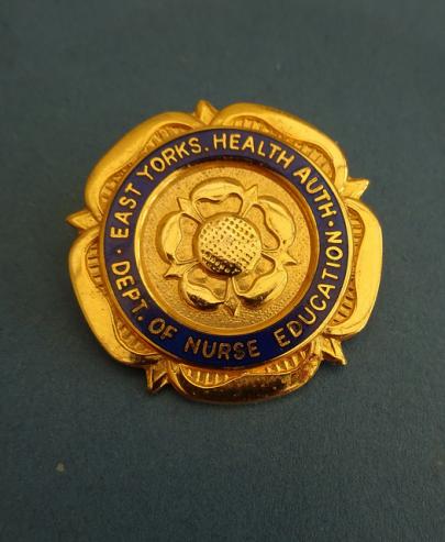 East Yorkshire Health Authority Department of Nursing Studies,Nurses badge