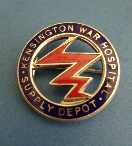 Kensington War Hospital Supply Depot,First World War Badge