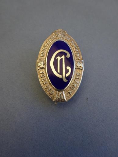 Silver College of Nursing Badge,A Kinghorn Liverpool set.