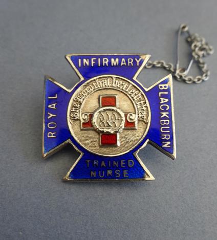 Blackburn Royal Infirmary Trained Nurse,Silver Nurses badge