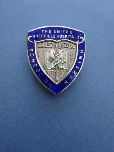 United Sheffield Hospitals School of Nursing,silver nurses badge