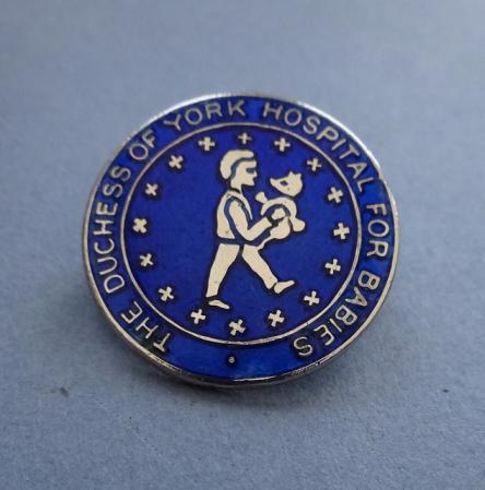 The Duchess of York Hospital For Babies,Manchester,Silver Nurses Badge