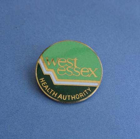 West Essex Health Authority ,Silver Nurses badge (Green)