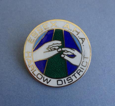 Essex Area Health Authority Harlow District,Silver Nurses Badge(blue)