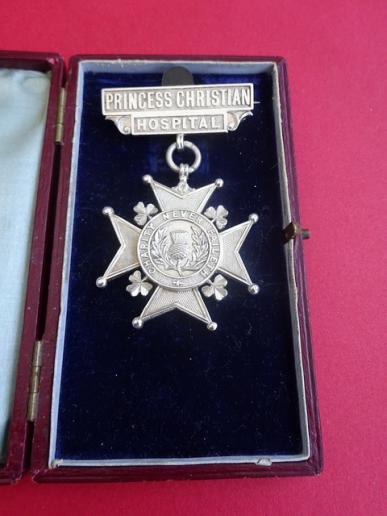 Princess Christian Hospital Weymouth,Cased Silver Nurses Badge