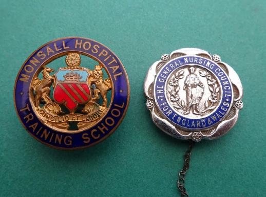 Monsall Hospital Manchester ,General Nursing Council Pair 