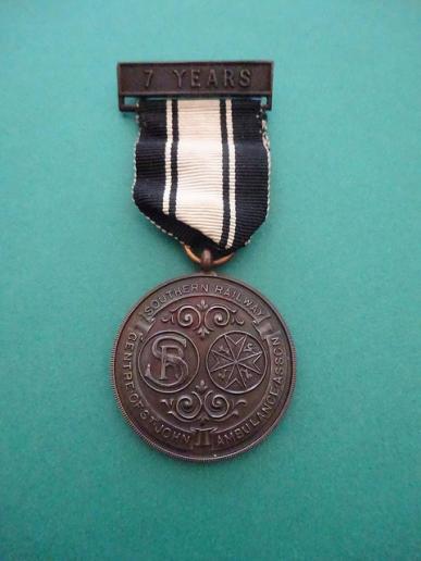Southern Railway Centre of St John Ambulance Association,7 Year medal