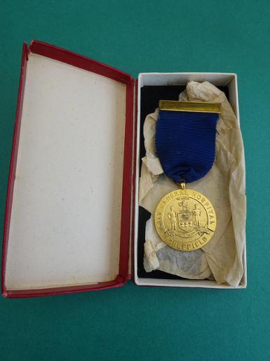 City General Hospital Sheffield,Nurses Gold(Silver gilt) Prize Medal