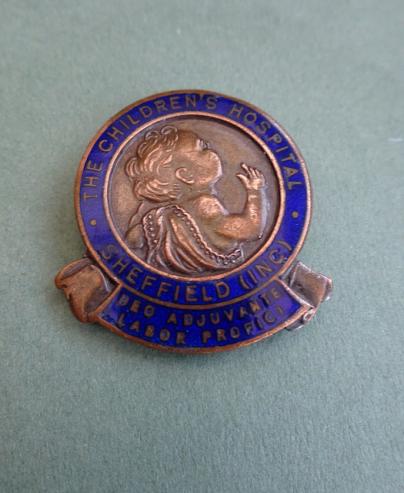 The Children's Hospital Sheffield ,Bronze and enamel Nurses badge