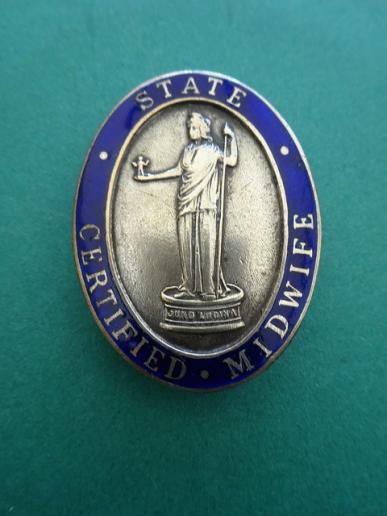 State Certified Midwife Badge,Pin back badge