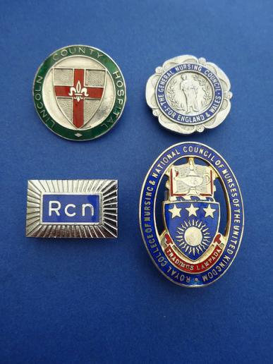 Lincoln County Hospital,GNC,RCN group of Nursing badges